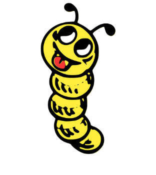 Illustration d'une chenille