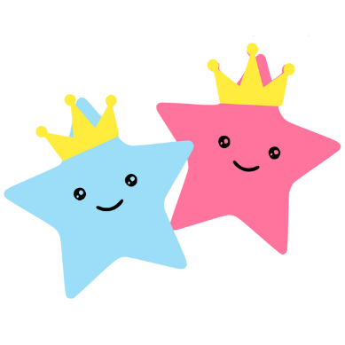 Illustration de deux étoiles